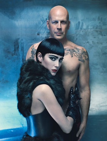 Bikini Model In The World: Bruce Willis, Wife Emma Heming W Magazine
